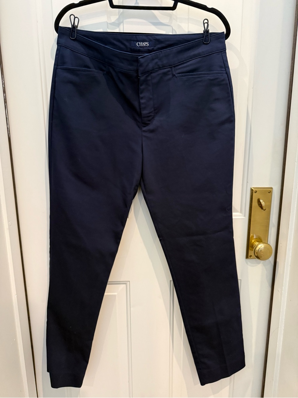 Women’s Chaps Navy Straight-Leg Pants
